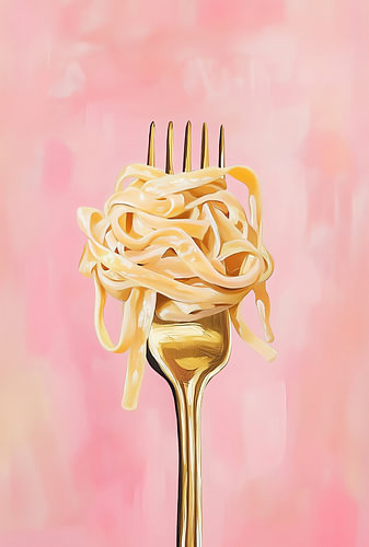 Nudeln auf Rosa II