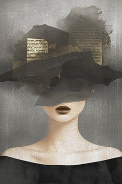 Vrouw met hoed nr. 2 van Andreas Magnusson