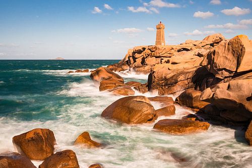 Atlantic ocean coast in Brittany