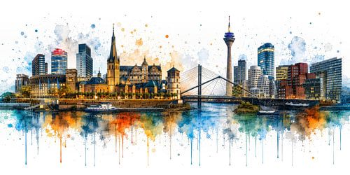 La ligne d'horizon de Düsseldorf