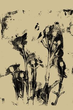 Moderne Botanische kunst. Plant in neutraal kleurenpalet nr. 2 van Dina Dankers