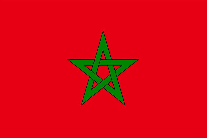 Marokkan flag by De Vlaggenshop