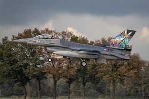 A l'occasion du 70ème anniversaire de l'escadron 312 de la Royal Netherlands Air Force, ce F-16 a re