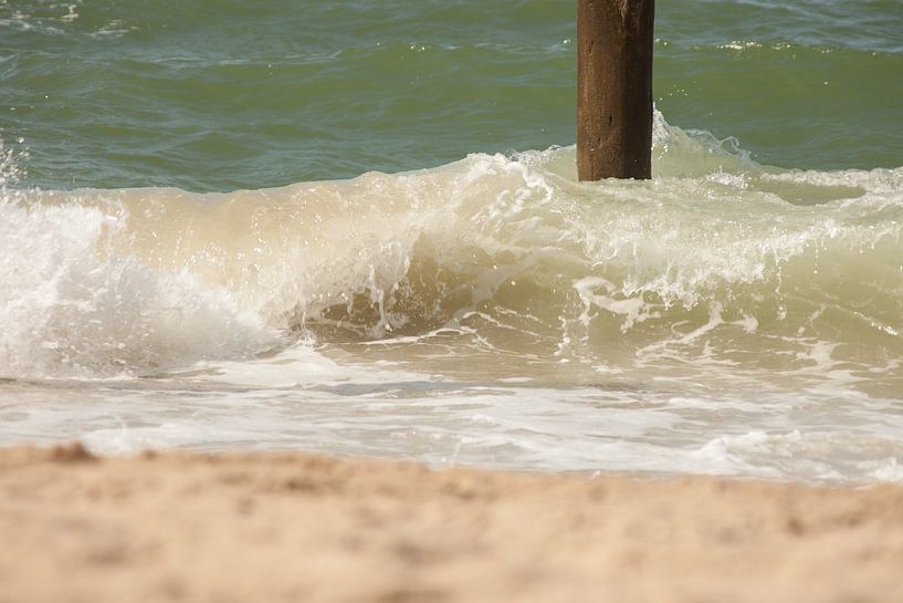 Une perche dans le surf par Nella van Zalk