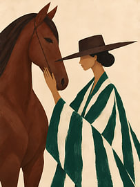 Ontmoeting met het kastanjebruine paard van Mosaic Dialogue