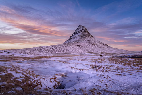 Kirkjufell Islande