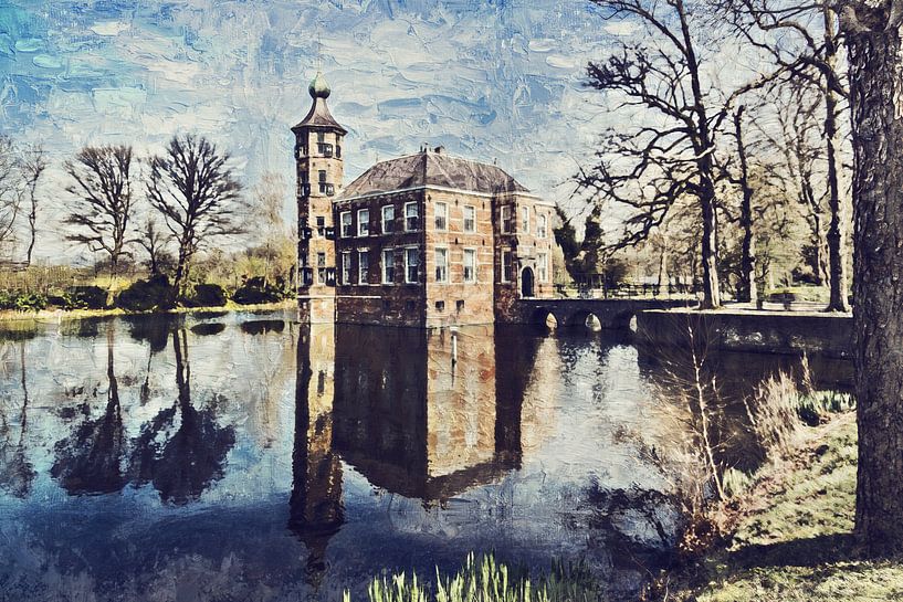 Schloss Bouvigne in Breda (Gemälde) von Art by Jeronimo