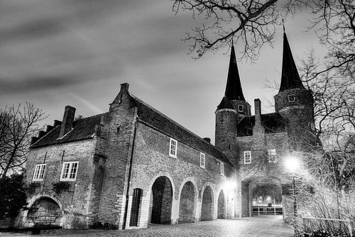 Oosterpoort zwart-wit achterkant 