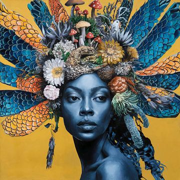 Jaune - beige - nature, beauté portraits féminins 05