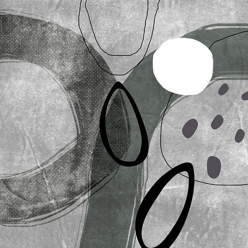 Abstract art. Abstract organic shapes. by Dina Dankers