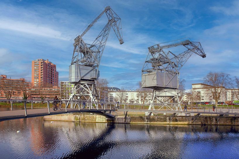 Cranes Presqu'île Malraux Strasbourg by Patrick Lohmüller