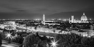 Vue de Florence, vue de la place Piazzale Michelangelo sur Henk Meijer Photography