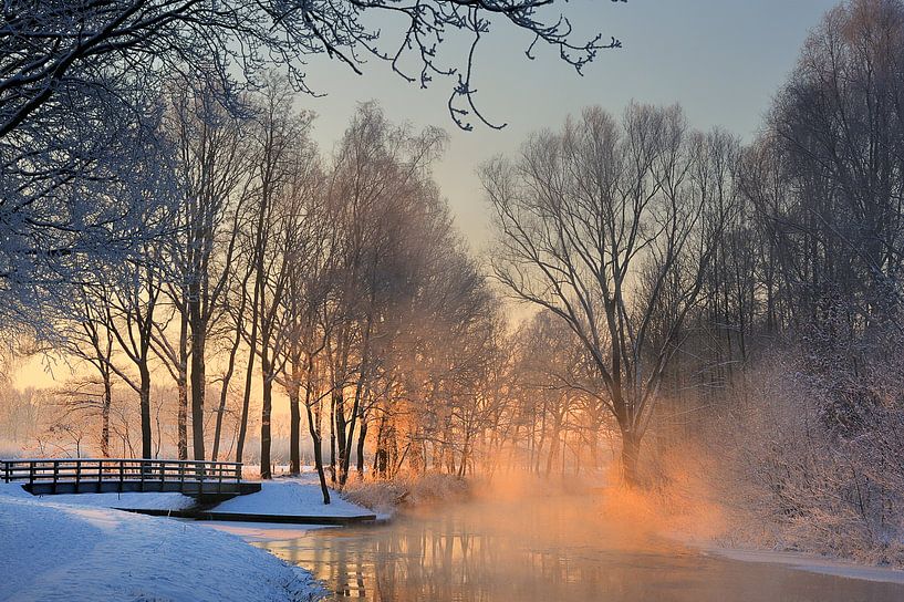 Winter Valleikanaal by Willem van Leuveren Fotografie