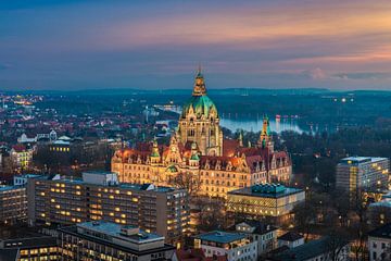 Stadhuis van Hannover, Duitsland van Michael Abid