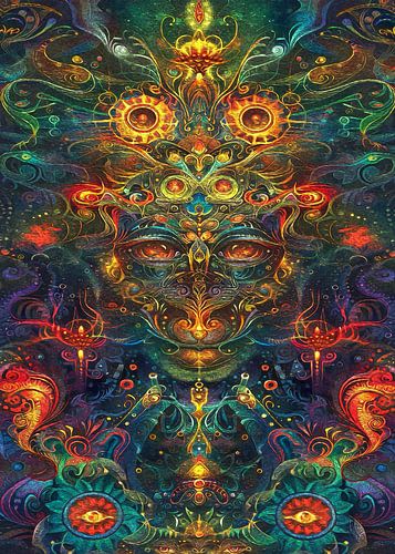 schémas gravés réflexions symétrie