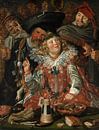 Feestgangers op vastenavond, Frans Hals - 1623 van Het Archief thumbnail