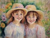 Portrait of twins by Kees van den Burg thumbnail