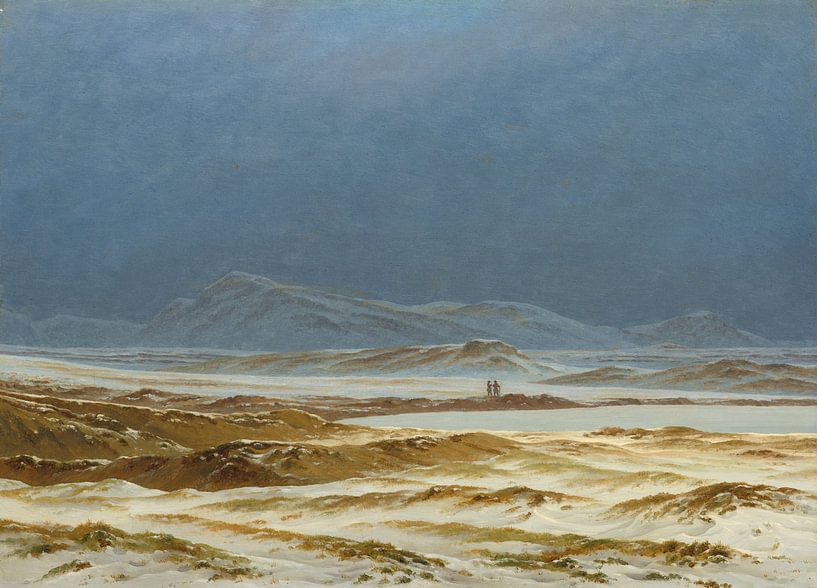 Northern Landscape in Spring, Caspar David Friedrich by Oude Meesters Atelier
