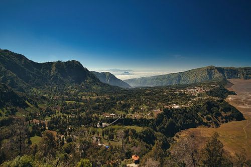 Volcano in cloud cover