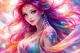 Woman, Colour splash