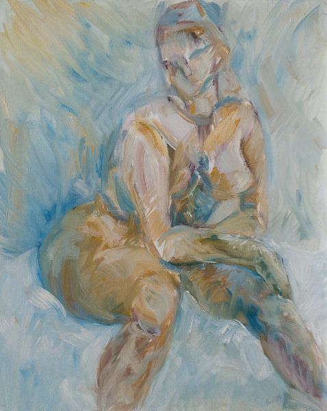Nude young woman by Paul Nieuwendijk
