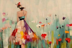 Ein Spaziergang durch ein Blumenfeld