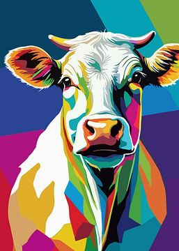 Charolais Pop Art Stijl van MIROKKU