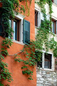 Façade orange à Trento