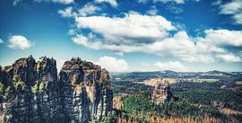 Wunderschöne Panorama Landschaft in der sächsischen Schweiz von Jakob Baranowski - Photography - Video - Photoshop