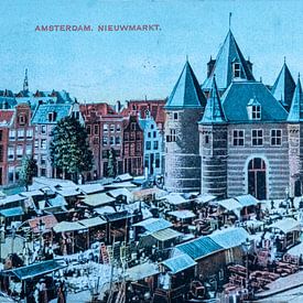 Nieuwmarkt Amsterdam im Jahr 1907 von Patricia Hofmeester