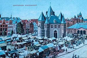 Nieuwmarkt Amsterdam im Jahr 1907