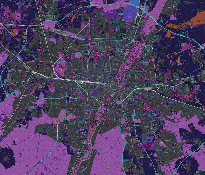 München, Karte von Atelier Liesjes