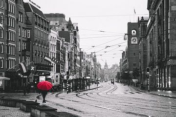 Jour de pluie à Amsterdam sur Mike van Prattenburg