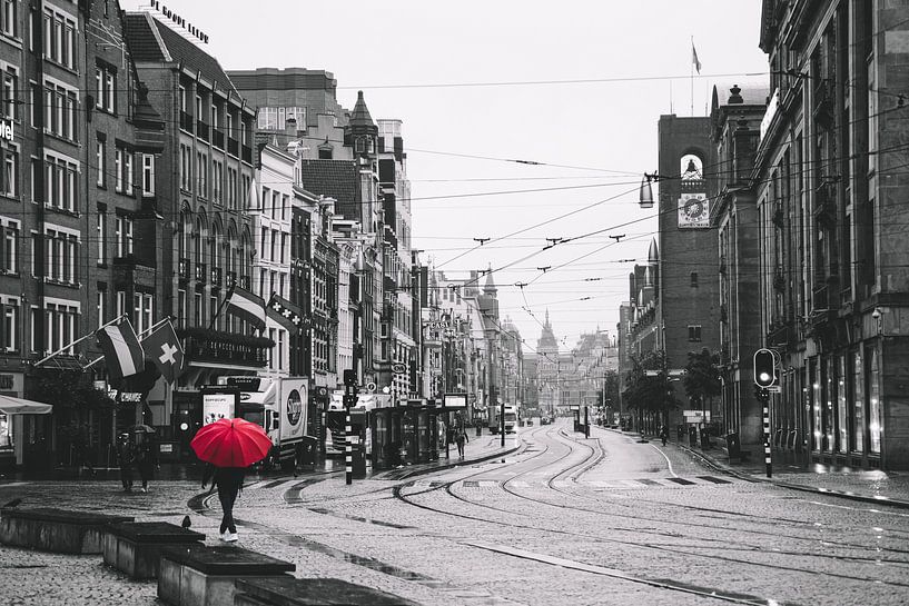 Regentag in Amsterdam von Mike van Prattenburg