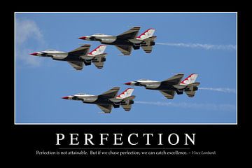 STK107233M-Perfection: Inspirational Quote and Motivational Poster by Stocktrek Images