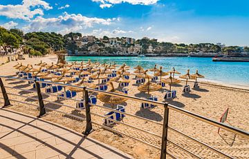 Majorca island, seaside bay of Porto Cristo, Spain Mediterranean Sea by Alex Winter