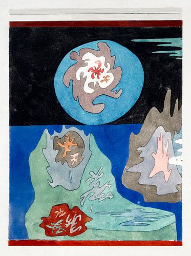 In het land van edelstenen (1929) schilderij van Paul Klee.