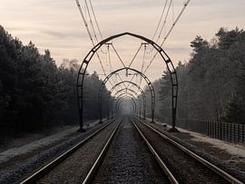 Train portals in winter by Robin Jongerden
