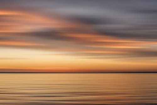 Abstractie zonsondergang