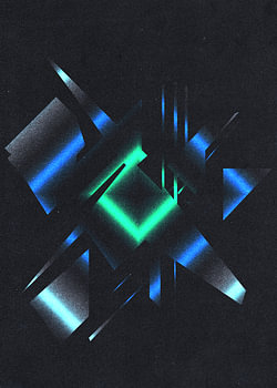 Abstract Techno Lichtblauw