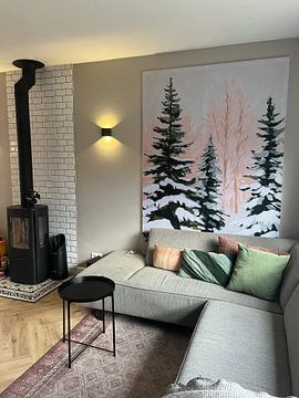 Customer photo: Snow-covered Pines by Wonderful Art