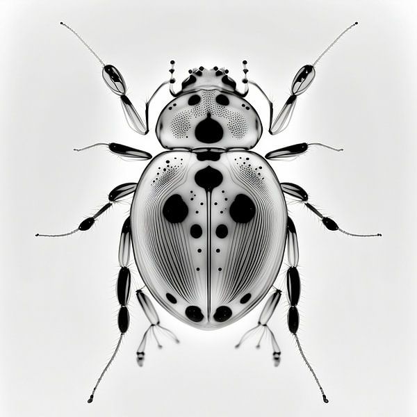Käfer Monochrom von NJ Midnight Studio