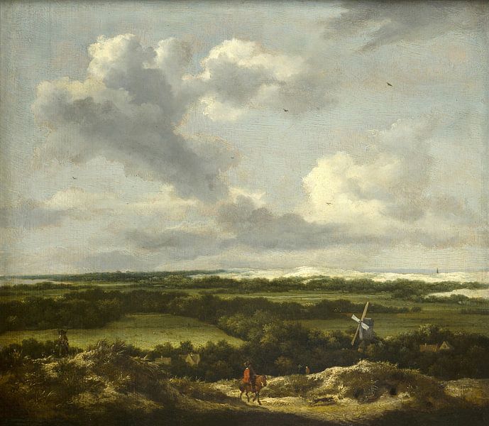 Dune Landscape with Rabbit Hunt, Jacob van Ruisdael by Masterful Masters