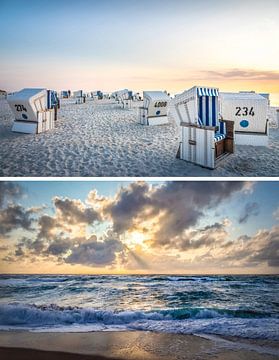 Dreams of the sea: beach evening in Kampen on Sylt by Christian Müringer