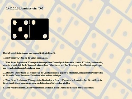 Domino 5-2 14515.10