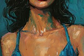 malerisches Bild einer Frau von Egon Zitter