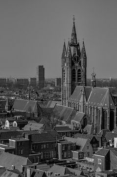 Ancienne église vue de la tour de la nouvelle église sur Foto Amsterdam/ Peter Bartelings