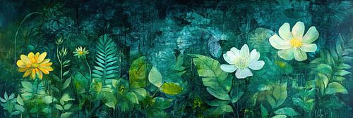 Blühende Pflanzen Kunst