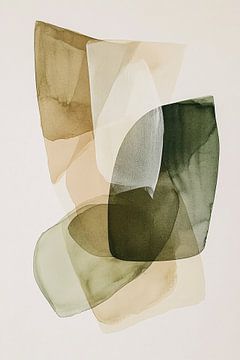 Moderne abstracte aquarel kunst van Imperial Art House
