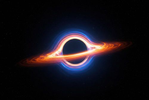 Black Hole with Accretion Disk in Starfield